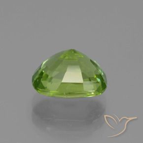 Peridoto Verde amarillento natural de 2.45 ct, Forma Cojín, VS