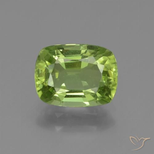 1.96ct Natural Verde medio Peridoto, Forma Cojín, VS