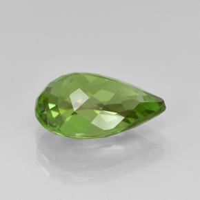 Peridoto verde natural de 3,40 ct, en forma de pera, VS