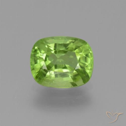 2.33ct Natural Verde medio Peridoto, Forma Cojín, VS