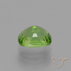 Peridoto Verde medio natural de 2.41 ct, Forma Cojín, VS