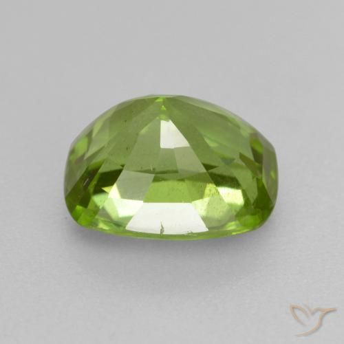 Peridoto Verde amarillento natural de 2.29 ct, Forma Cojín, VS