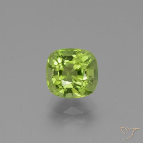 2.54ct Natural Verde medio Peridoto, Forma Cojín, VS
