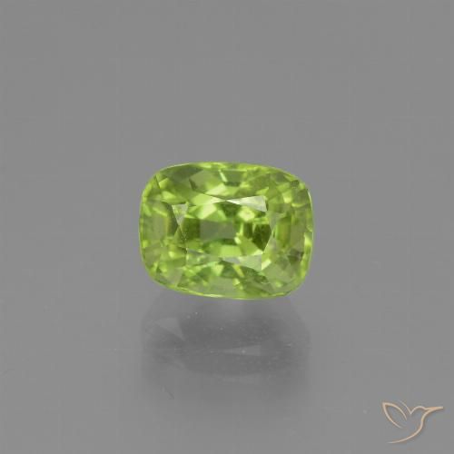 2.55ct Natural Verde medio Peridoto, Forma Cojín, VS
