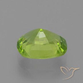 Peridoto Verde amarillento natural de 2.40 ct, Forma Cojín, VS-SI