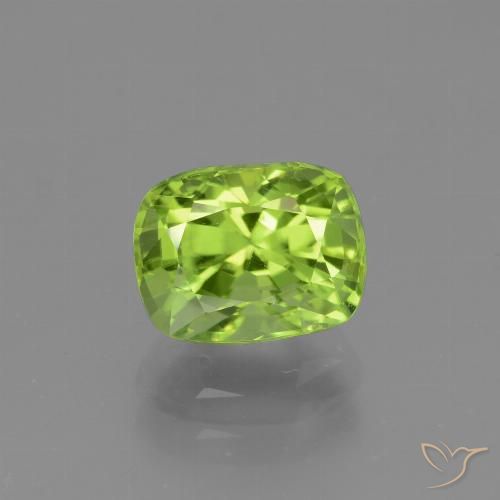 2.05ct Natural Verde claro medio Peridoto, Forma Cojín, VVS-VS