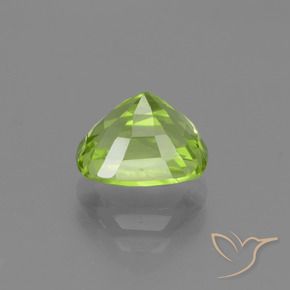 Peridoto Verde claro medio natural de 2.05 ct, Forma Cojín, VVS-VS