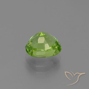 Peridoto Verde vivo natural de 2.13 ct, Forma Cojín, VVS-VS
