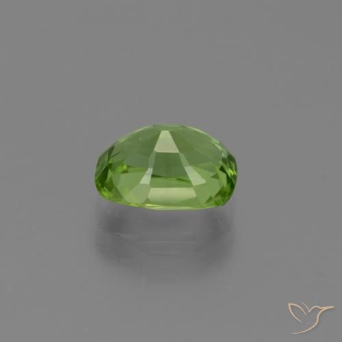 Peridoto Verde medio natural de 1.95 ct, Forma Cojín, VS