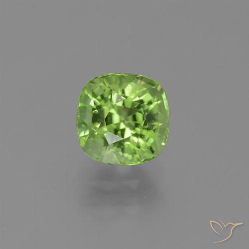 2.17ct Natural Verde vivo Peridoto, Forma Cojín, VS-SI