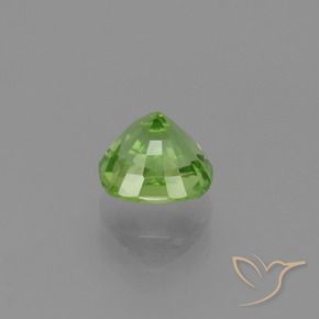 Peridoto Verde vivo natural de 2.17 ct, Forma Cojín, VS-SI