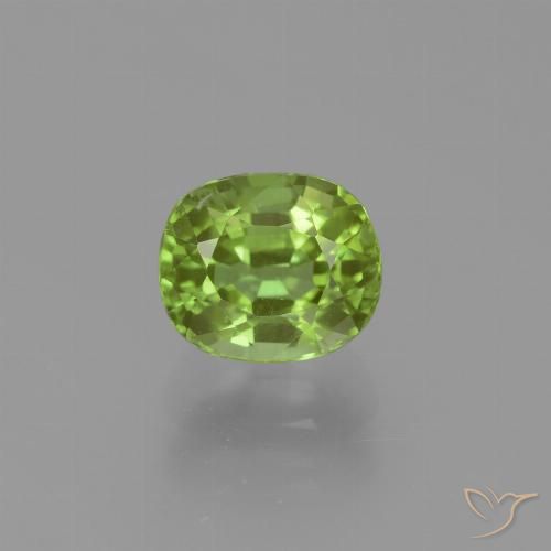 2.24ct Natural Verde vivo Peridoto, Forma Cojín, VS-SI