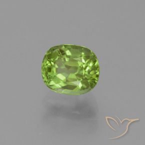 Peridoto Verde vivo natural de 2.24 ct, Forma Cojín, VS-SI