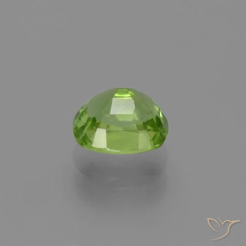 Peridoto Verde medio natural de 2.13 ct, Forma Cojín, VS-SI