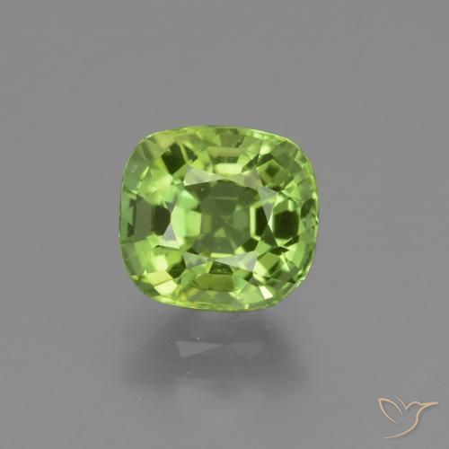 2.06ct Natural Verde vivo Peridoto, Forma Cojín, VS