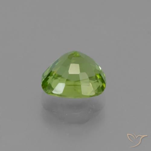Peridoto Verde vivo natural de 2.06 ct, Forma Cojín, VS