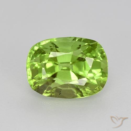 1.99ct Natural Verde medio Peridoto, Forma Cojín, VS
