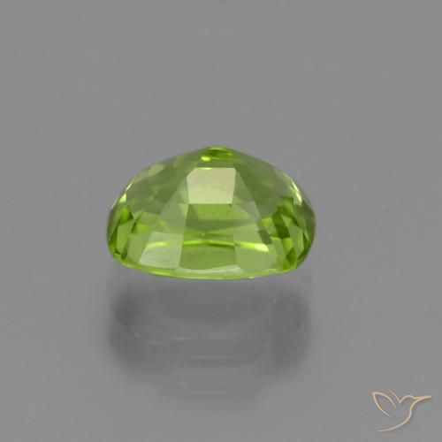 Peridoto Verde vivo natural de 2.19 ct, Forma Cojín, VS