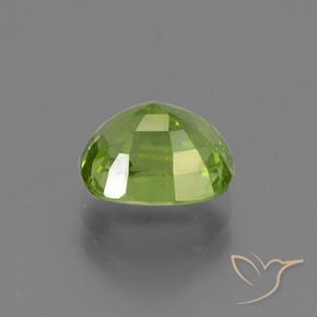 Peridoto Verde amarillento natural de 2.37 ct, Forma Cojín, VS-SI