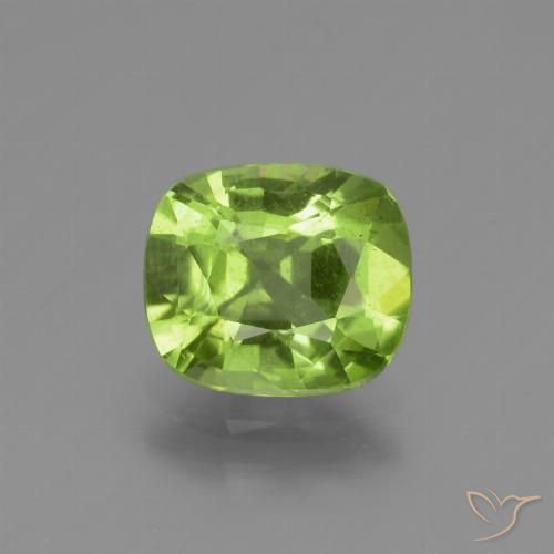 1.98ct Natural Verde medio Peridoto, Forma Cojín, VS