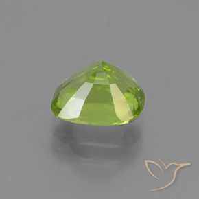 Peridoto Verde medio natural de 2.13 ct, Forma Cojín, VS-SI