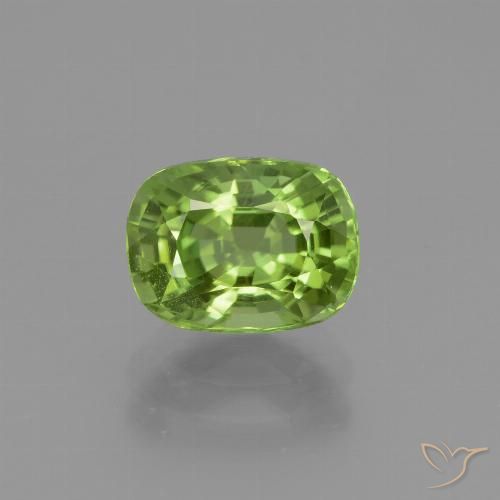 2.32ct Natural Verde medio Peridoto, Forma Cojín, VS