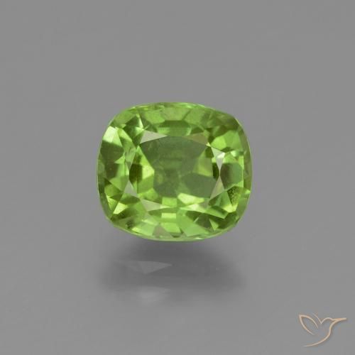 2.29ct Natural Verde medio Peridoto, Forma Cojín, VS