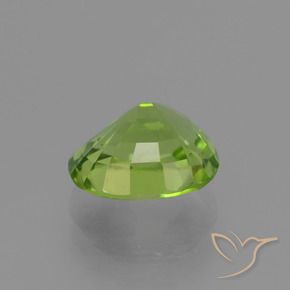 Peridoto Verde medio natural de 2.28 ct, Ovalada, VS