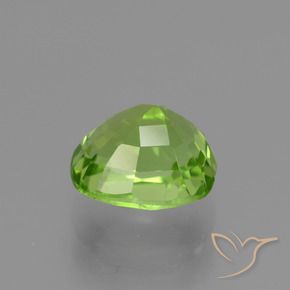 Peridoto Verde vivo natural de 2.30 ct, Forma Cojín, VVS-VS