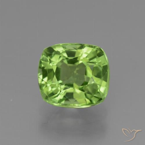2.05ct Natural Verde vivo Peridoto, Forma Cojín, VS