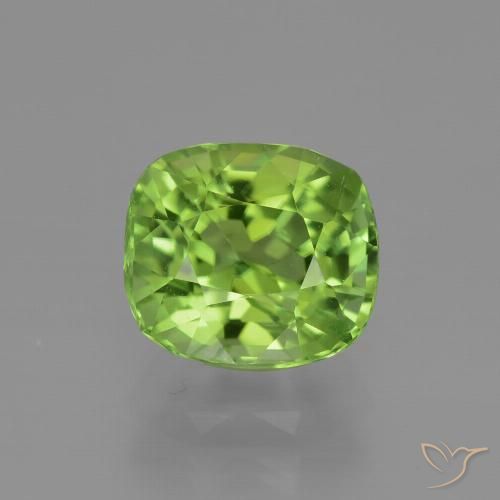 2.32ct Natural Verde medio Peridoto, Forma Cojín, VS