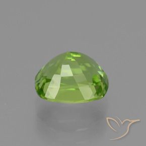 Peridoto Verde medio natural de 2.32 ct, Forma Cojín, VS