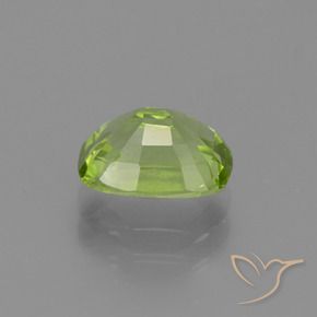 Peridoto Verde medio natural de 1.89 ct, Forma Cojín, VS