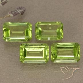Gemas de Peridoto Verde vivo natural de 2.68 ct, Corte Octágono / Esmeralda, VVS-VS