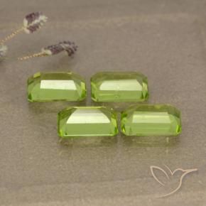 Gemas de Peridoto Verde vivo natural de 2.68 ct, Corte Octágono / Esmeralda, VVS-VS