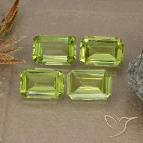 Gemas de Peridoto Verde vivo natural de 2.43 ct, Corte Octágono / Esmeralda, VVS-VS