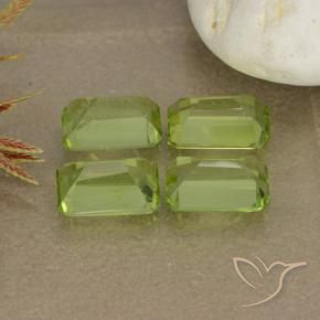 Gemas de Peridoto Verde vivo natural de 2.58 ct, Corte Octágono / Esmeralda, VVS-VS