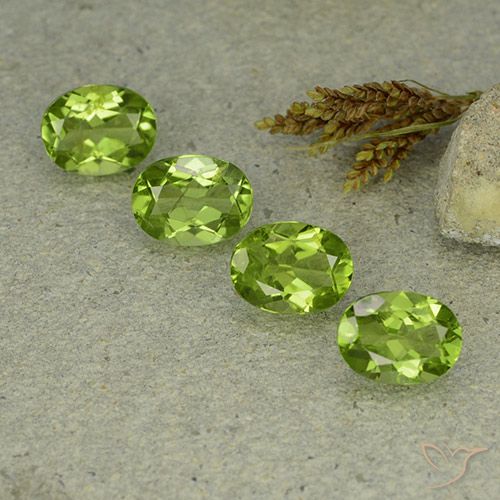 5.51ctw Natural Verde vivo Peridoto, Ovalada, VS