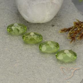 Gemas de Peridoto Verde vivo natural de 5.34 ct, Ovalada, VS