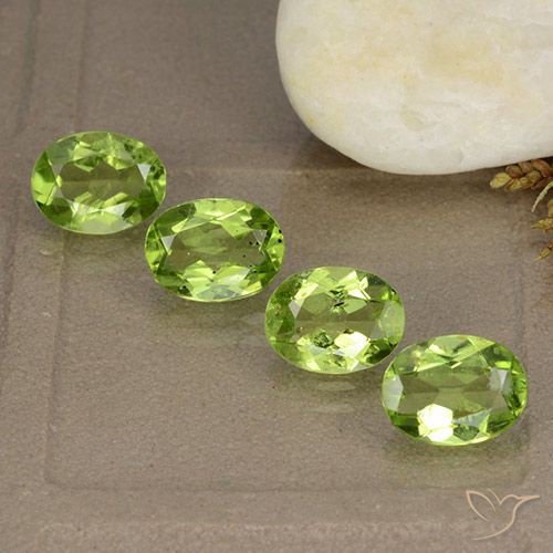 5.07ctw Natural Verde vivo Peridoto, Ovalada, VS