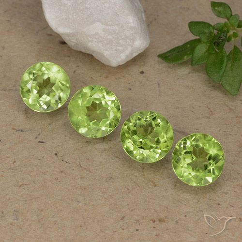 2.27ctw Natural Verde vivo Peridoto, Redondo, VVS-VS