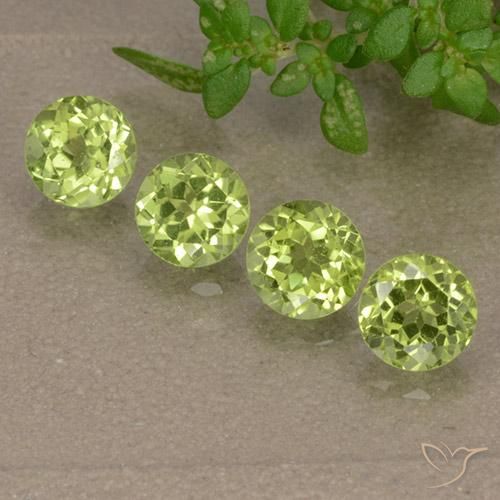 1.80ctw Natural Verde vivo claro Peridoto, Redondo, VVS-VS