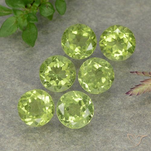 2.61ctw Natural Verde vivo claro Peridoto, Redondo, VVS-VS