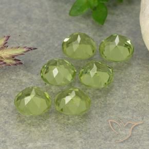 Gemas de Peridoto Verde vivo claro natural de 2.61 ct, Redondo, VVS-VS