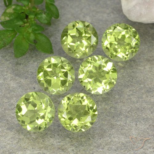 2.57ctw Natural Verde claro Peridoto, Redondo, VVS-VS