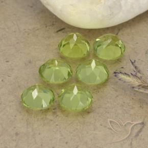 Gemas de Peridoto Verde vivo claro natural de 2.45 ct, Redondo, VVS-VS