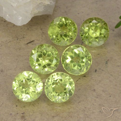 2.58ctw Natural Verde claro Peridoto, Redondo, VVS-VS