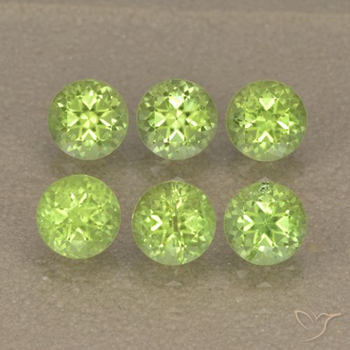 1.83ctw Natural Verde claro Peridoto, Redondo, VS