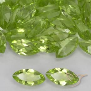 Peridoto Verde vivo natural de 0.36 ct, Marquesa, VVS-VS