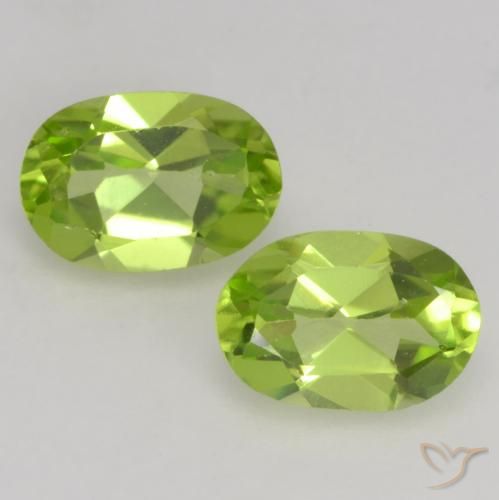 1.10ctw Natural Verde vivo Peridoto, Ovalada, VS